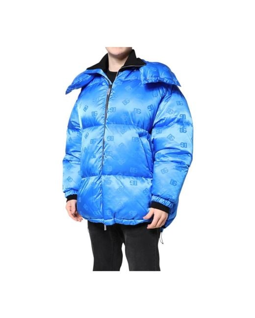 Dolce & Gabbana Blue Winter Jackets for men