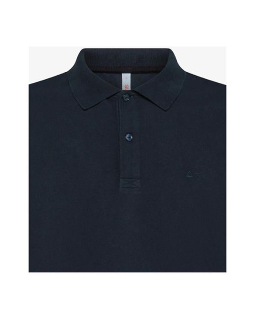 Sun 68 Cold Dye Polo in het Blue voor heren