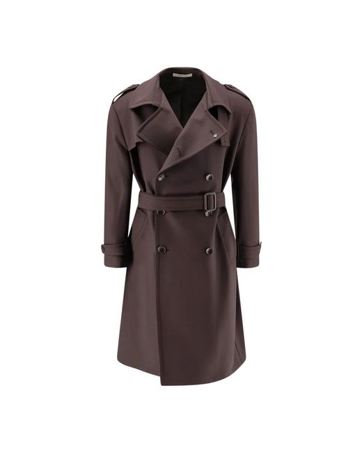 Tagliatore Brown Trench Coats for men