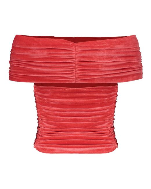 Alberta Ferretti Red Blouses