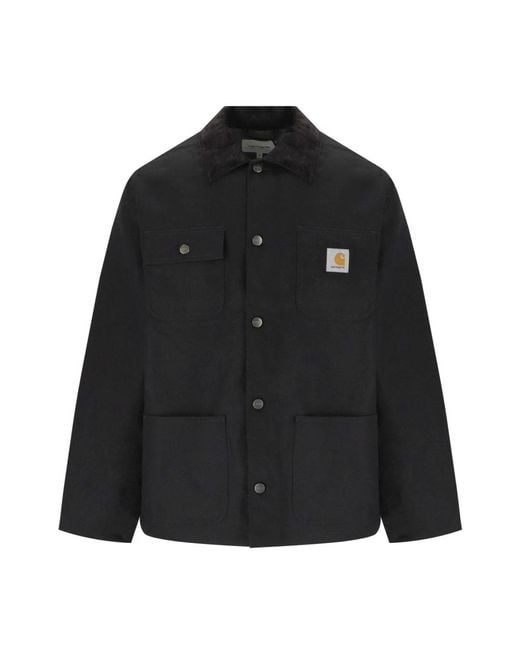 Carhartt Jassen ,Zwart ,Katoen Michigan Coat (Winter) in het Black voor heren