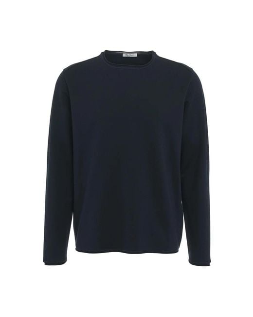 STEFAN BRANDT Sweatshirt mit rundem saum und rundhalsausschnitt in Blue für Herren
