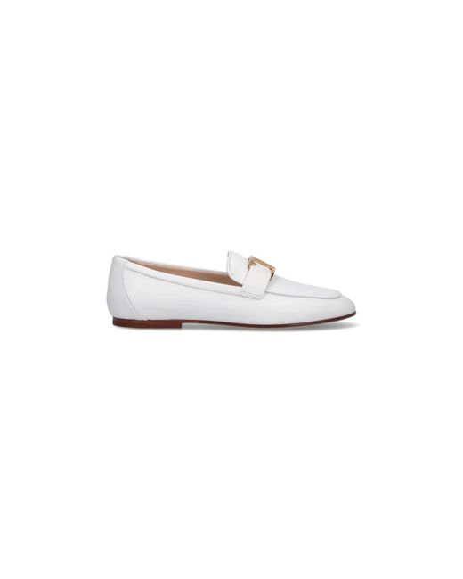 Tod's White Loafers