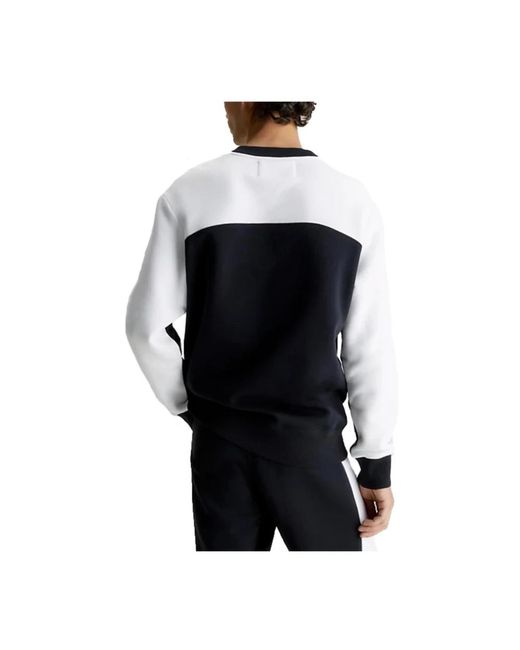 Round-Neck Knitwear Calvin Klein de hombre de color Black