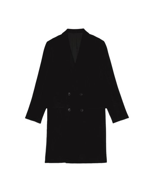 AMI Black Double-Breasted Coats for men