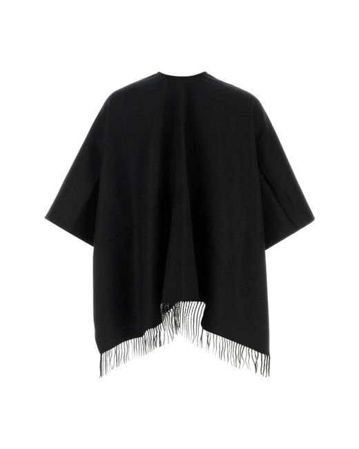 Burberry Omkeerbare Check Wol Cape in het Black