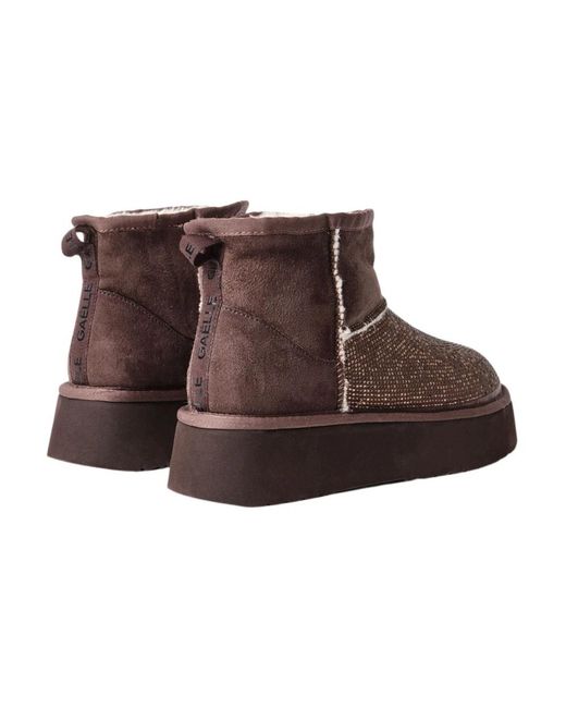 Gaelle Paris Brown Winter Boots