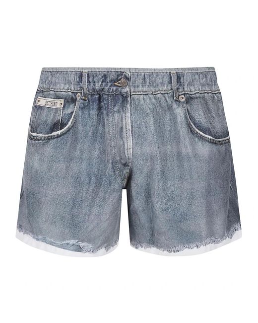 Moschino Blue Denim Shorts for men