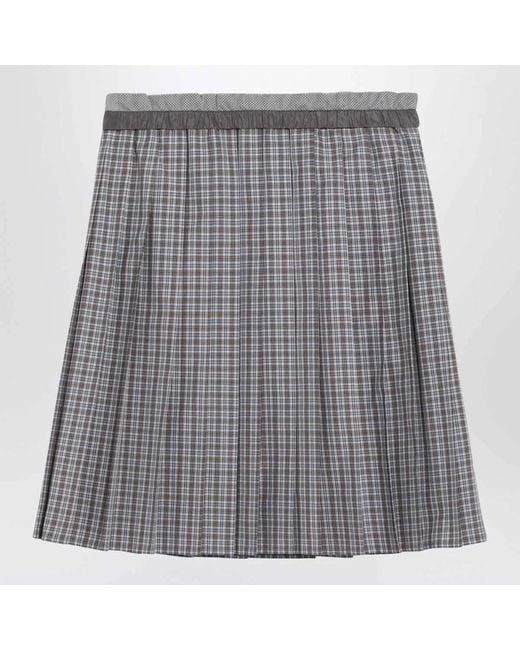 Miu Miu Gray Short Skirts