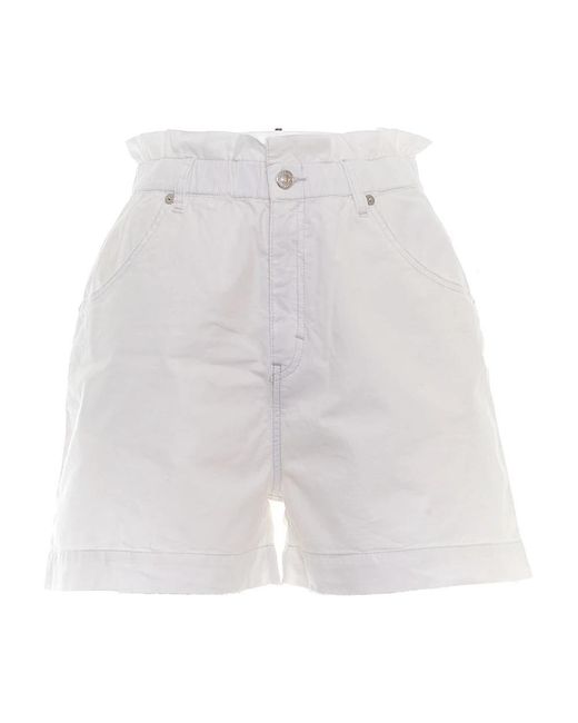 Woolrich White Denim Shorts