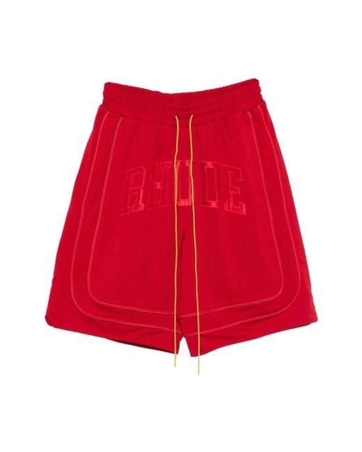 Rhude Red Bermudas for men