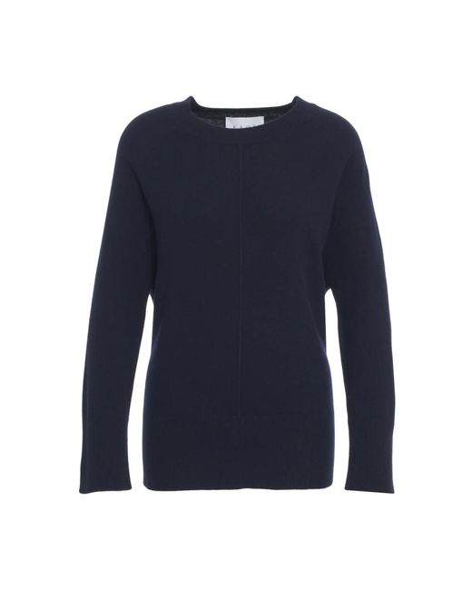 Round-Neck Knitwear Kaos en coloris Blue