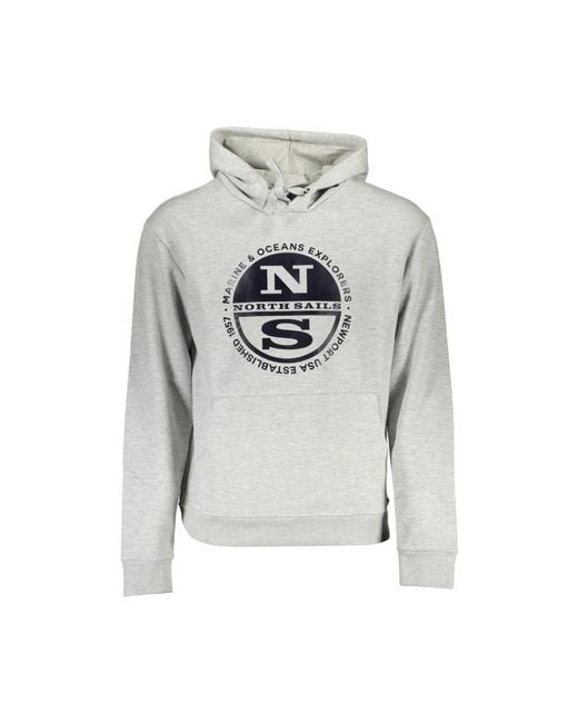 North Sails Gray Hoodies for men