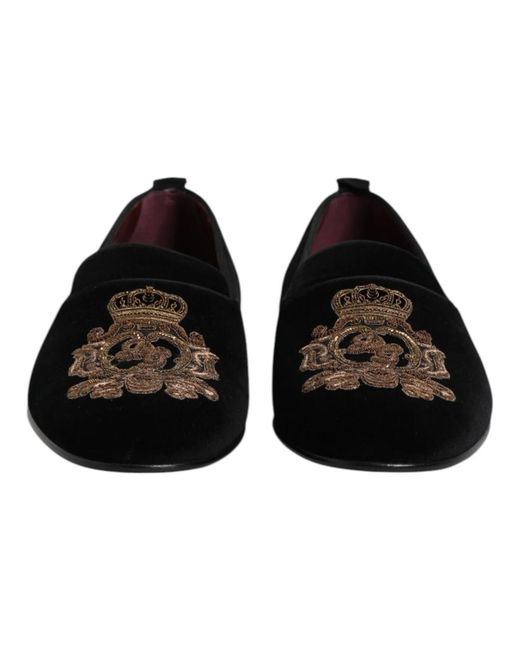 Dolce & Gabbana Black Loafers for men
