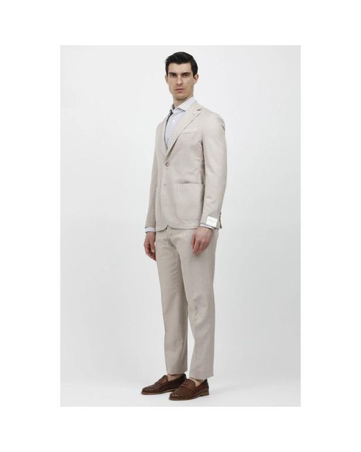 L.b.m. 1911 Gray Single Breasted Suits for men