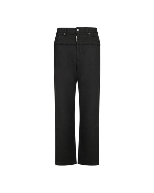 DSquared² Black Straight Fit Jeans for men