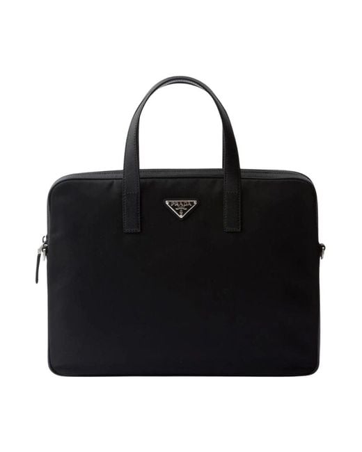 Prada Stilvolle Laptoptasche Für Männer in Black für Herren