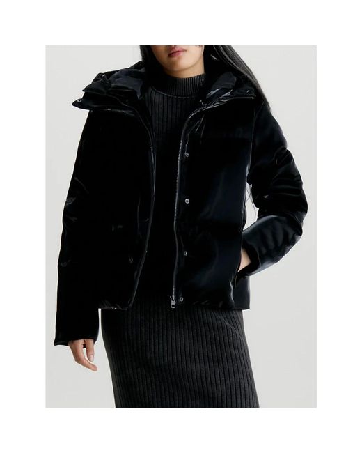 Calvin Klein Black Winter Jackets