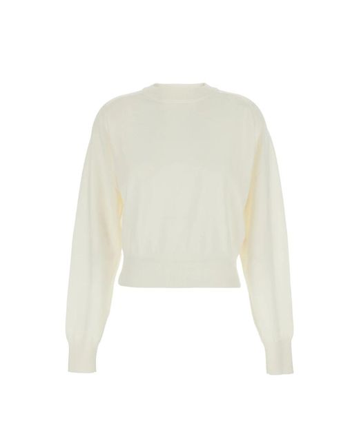 Round-Neck Knitwear Jacquemus en coloris White