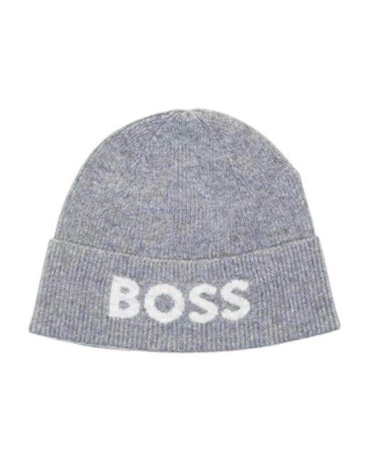 HUGO Gray Beanies for men