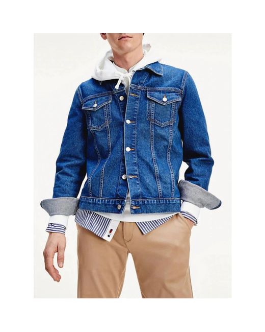 Tommy Hilfiger Blue Denim Jackets for men