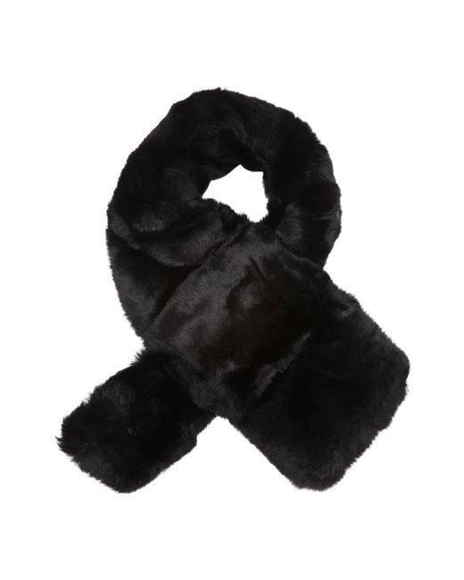 Sciarpa invernale in pelliccia sintetica di Coccinelle in Black