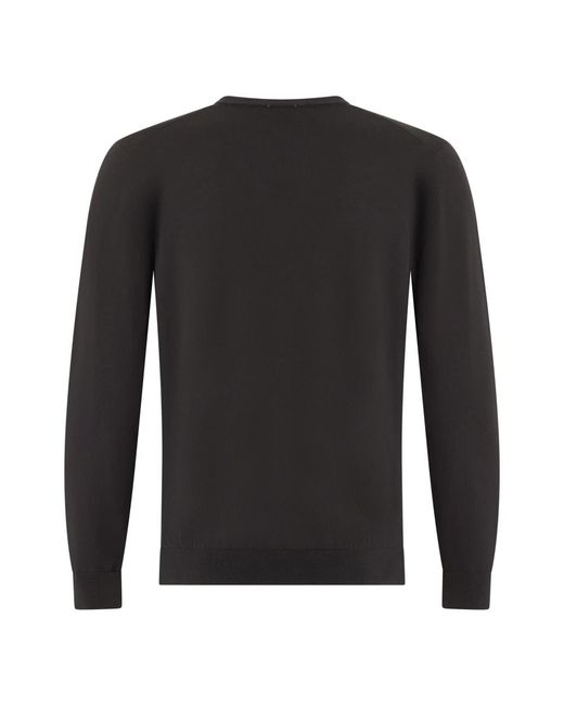Roberto Collina Black Round-Neck Knitwear for men