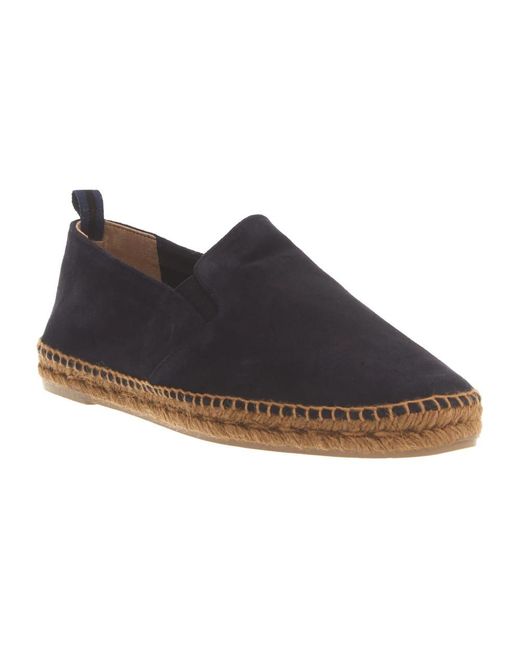 Castaner Schoenen ,Blauw ,Suède Blauwe Suède Loafers in het Blue voor heren