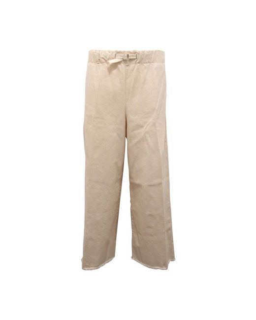 White Sand Natural Wide Trousers