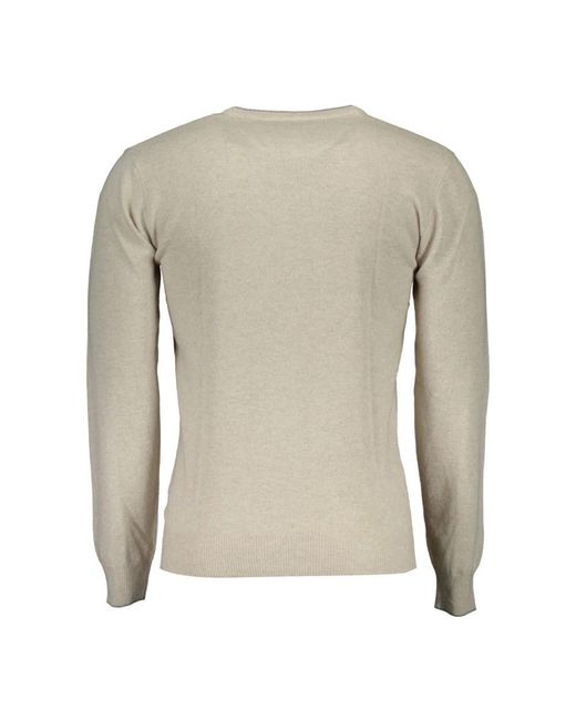 U.S. POLO ASSN. Gray Round-Neck Knitwear for men