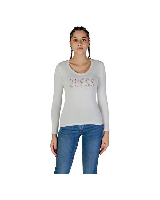 Magliette a maniche lunghe collezione primavera/estate di Guess in Gray