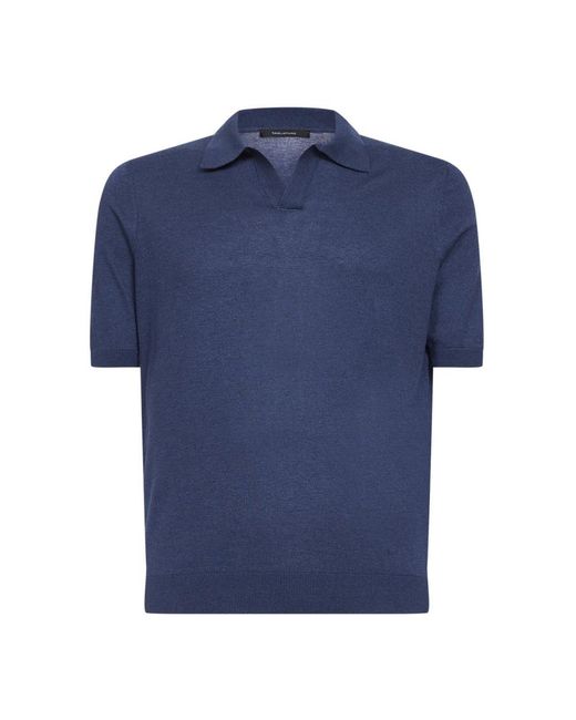 Tagliatore Blue Polo Shirts for men