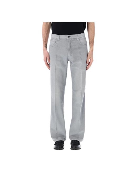 Prada Gray Straight Fit Jeans for men