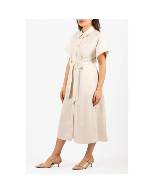 Pinko Natural Shirt Dresses