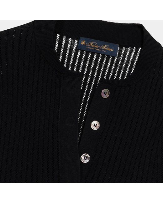 Brooks Brothers Black V-Neck Knitwear
