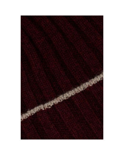 Beanies di Brunello Cucinelli in Purple da Uomo