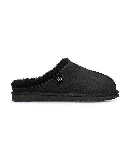 Rohde Schoenen ,Zwart ,Livigno Pantoffels in het Black voor heren