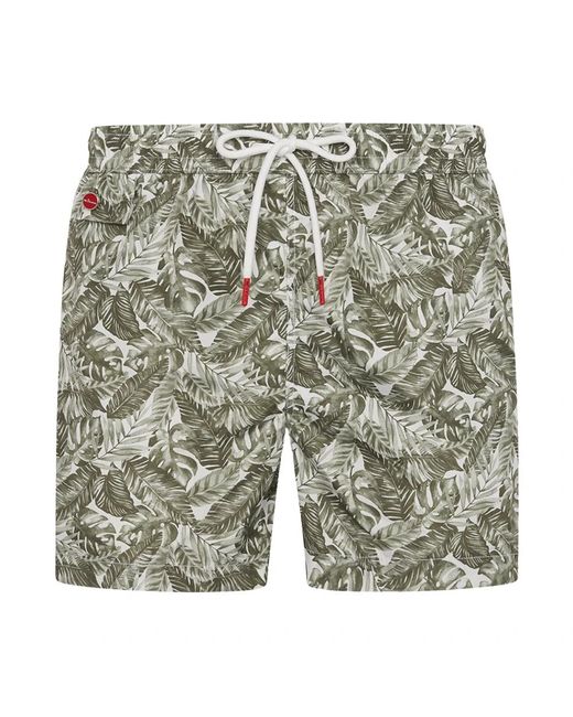 Kiton Swim Boxer Polyester in het Green voor heren