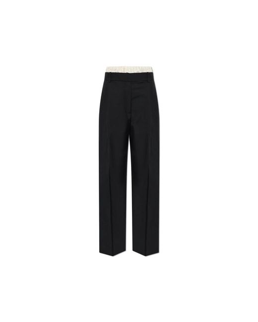 Rohe Black Wide Trousers