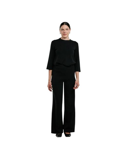 Stenstroms Black Wide Trousers