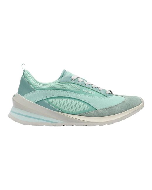 HOFF Schoenen ,Blauw ,Suède Sneakers in het Green