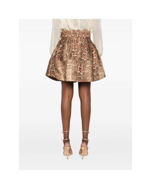 Zimmermann Brown Short Skirts
