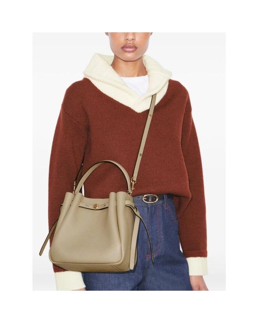 Tory Burch Metallic Bucket Bags