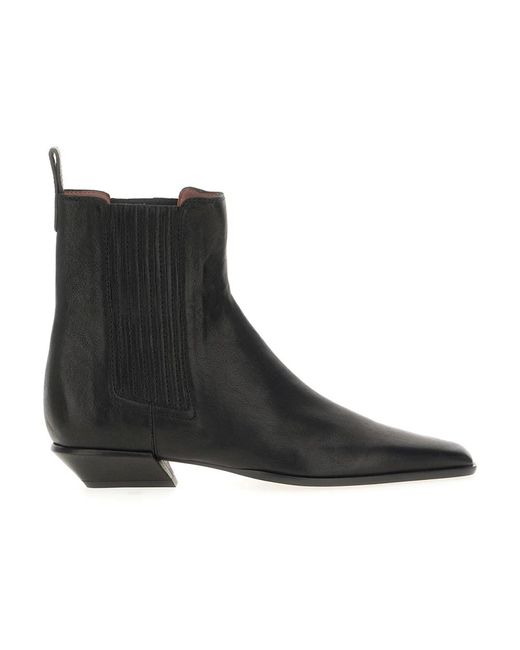 Paris Texas Black Cowboy & Biker Boots