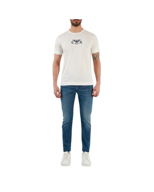 Emporio Armani Blue Slim Fit Jeans for men