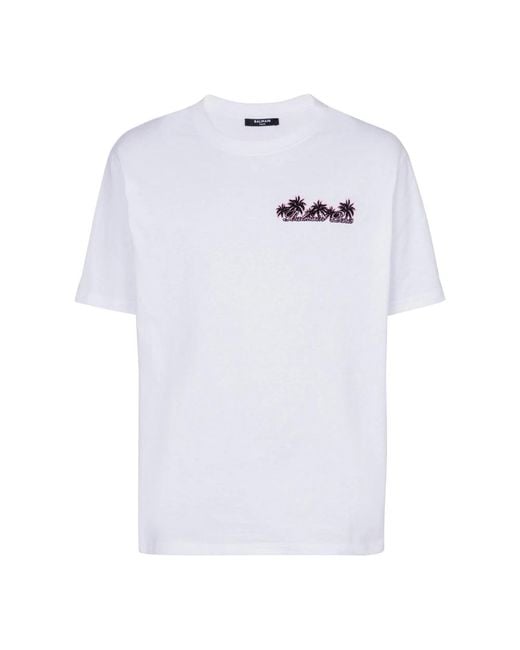 Balmain White T-Shirts for men
