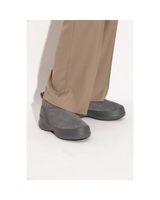 Moon Boot Gray Mezzaluna Niedrige Schneestiefel