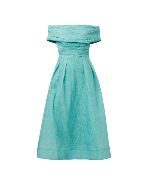 Rebecca Vallance Midi Jurk Met Nylon-Polyester in het Green