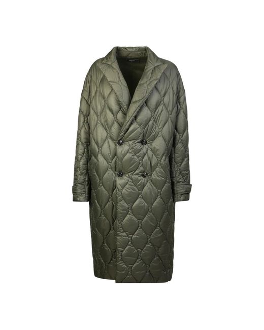 Amiri Jassen ,Groen ,Nylon Gestikte Oversized Jas in het Green