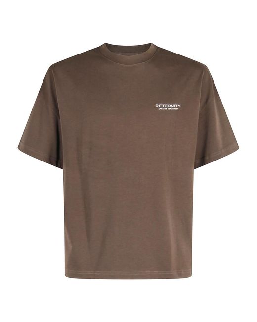 RETERNITY Tops ,Bruin ,Katoen Creative Dept T-Shirt in het Brown voor heren